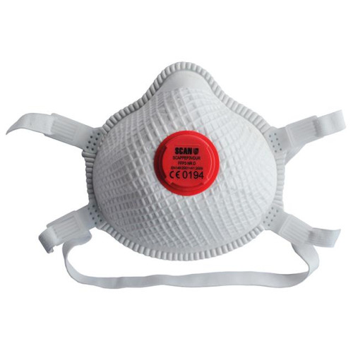 Scan Moulded Valved Masks FFP3 With Mesh (Pack of 2)
