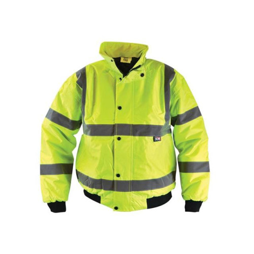 Scan Hi-Vis Yellow Bomber Jacket - M (41in)