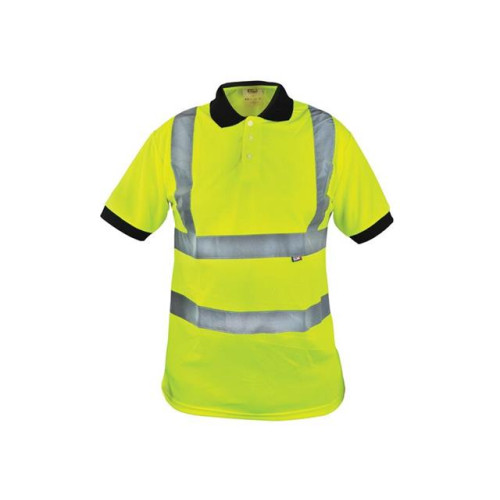 Scan Hi-Vis Yellow Polo Shirt - Large