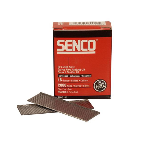 Senco Straight Brad Nails Galvanised 16G x 38mm Pack 2,000