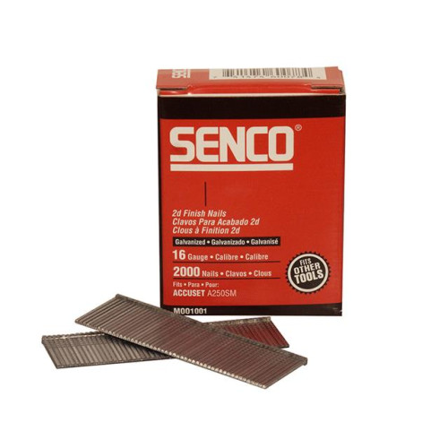 Senco Straight Brad Nails Galvanised 16G x 45mm Pack 2,000