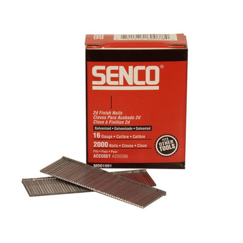 Senco Straight Brad Nails Galvanised 16G x 50mm Pack 2,000