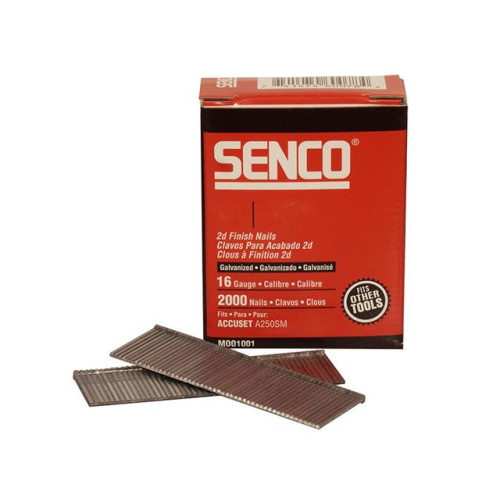 Senco Straight Brad Nails Galvanised 16G x 55mm Pack 2,000