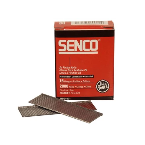 Senco Straight Brad Nails Galvanised 16G x 63mm Pack 2,000