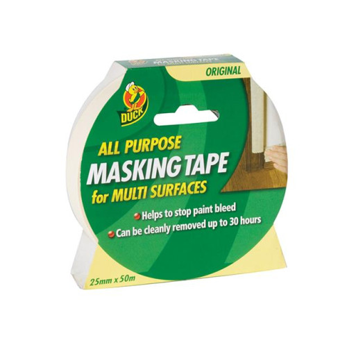 Shurtape DuckÂ® Tape All Purpose Masking Tape 25mm x 50m