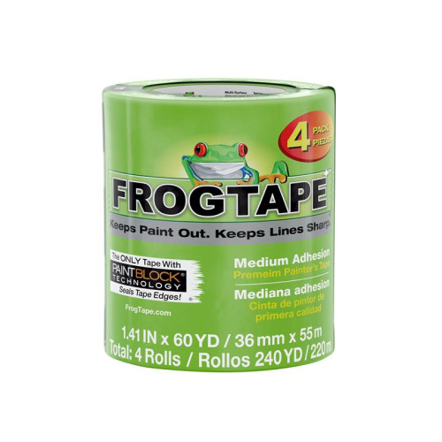 Shurtape FrogTapeÂ® Multi-Surface Masking Tape 36mm x 55m (4 Pack)