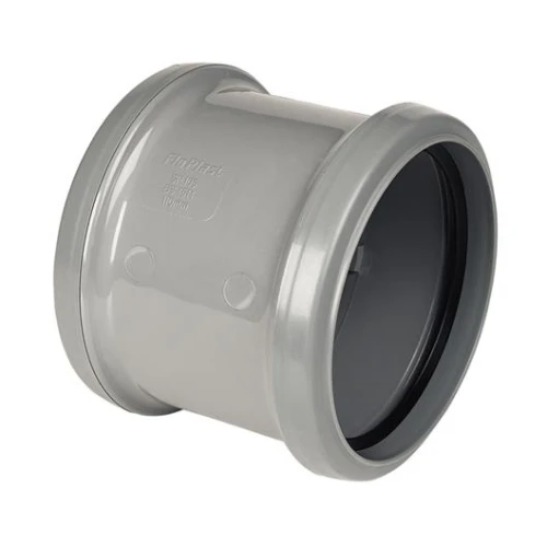 DOUBLE SOCKET PIPE CONNECTOR Grey