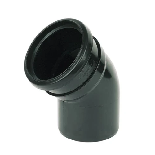 135º SINGLE SOCKET BEND Black