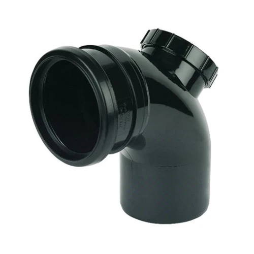 92 1/2º SINGLE SOCKET ACCESS BEND Black
