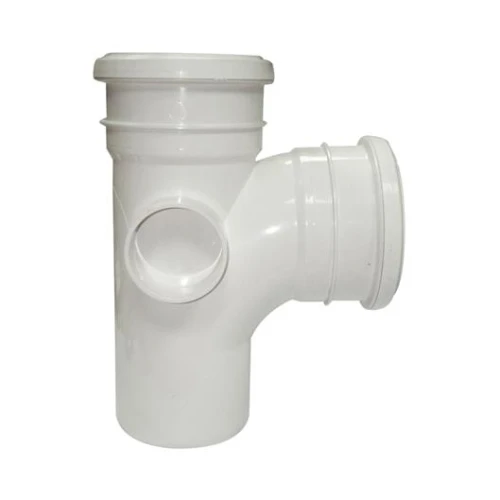 92 1/2Âº DOUBLE SOCKET BRANCH WITH 2 BOSSES White