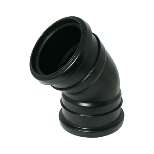 135&Acirc;&ordm; DOUBLE SOCKET BEND Black