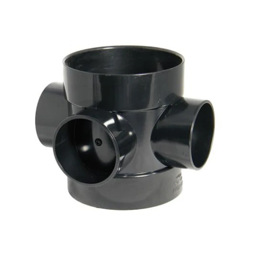 DOUBLE SOLVENT WELD SHORT BOSS PIPE Black