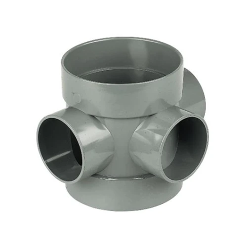 DOUBLE SOLVENT WELD SHORT BOSS PIPE Grey