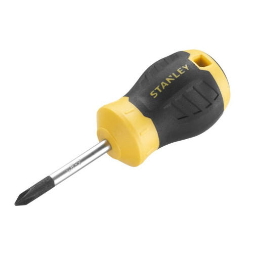 Stanley CUSHION GRIPâ„¢ Stubby Screwdriver Phillips Tip PH1 x 45mm