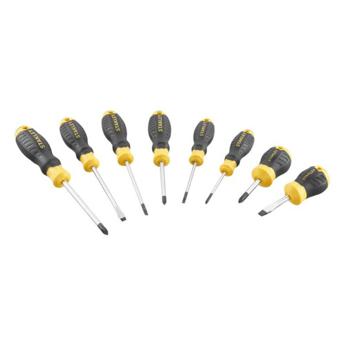 Stanley CUSHION GRIP⢠Screwdriver Set, 8 Piece