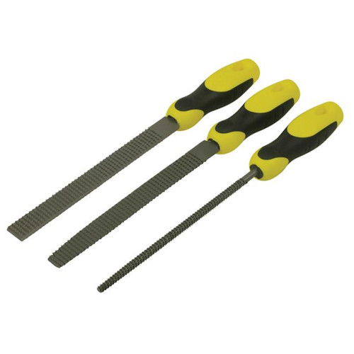 Stanley Rasp Set 3 Piece Round , 1/2 Round, Flat 200mm (8in)