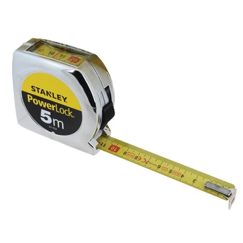 Stanley Powerlock Tape 5m (Width 19mm) Top Reader