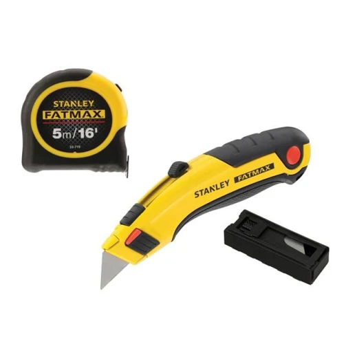 Stanley FatMax&Acirc;&reg; Triple Pack - Tape, Retractable Knife and Blades
