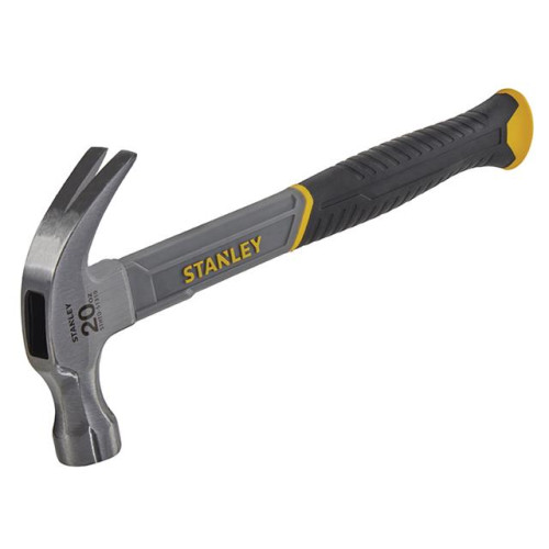 Stanley Curved Claw Hammer Fibreglass Shaft 570g (20oz)