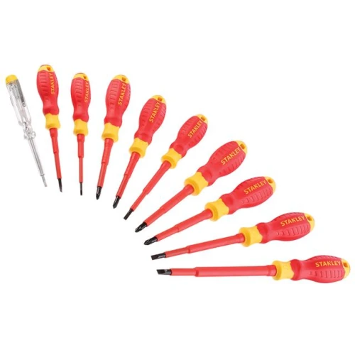 Stanley FatMax&Acirc;&reg; VDE Insulated Phillips Pozidriv & Slotted Screwdriver Set 10 Piece