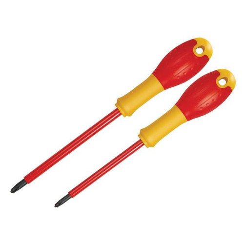 Stanley FatMax VDE Insulated Borneo Phillips Scewdriver Set of 2