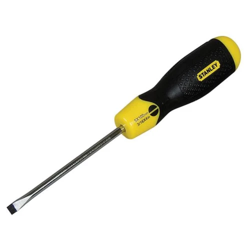 Stanley Cushion Grip Screwdriver Flared 5mm x 100mm