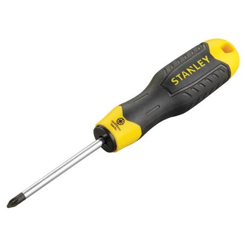 Stanley Cushion Grip Screwdriver Pozi 1pt x 75mm