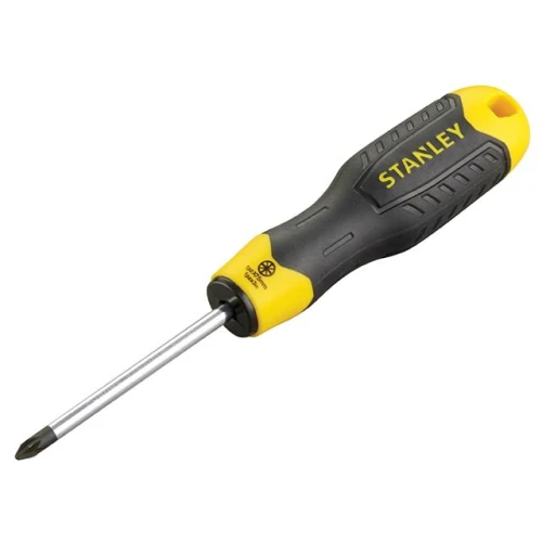 Stanley Cushion Grip Screwdriver Pozi 1pt x 75mm