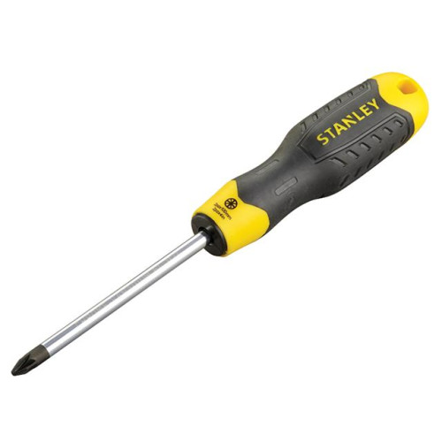 Stanley Cushion Grip Screwdriver Pozi 2pt x 100mm