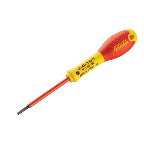 Stanley FatMax Screwdriver Insulated Parallel 3.5mm x 75mm