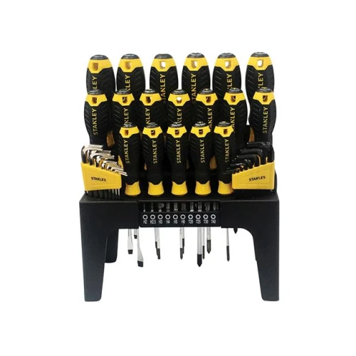 Stanley Screwdriver Set, in Rack 44 Piece SL/PH/PZ/TX