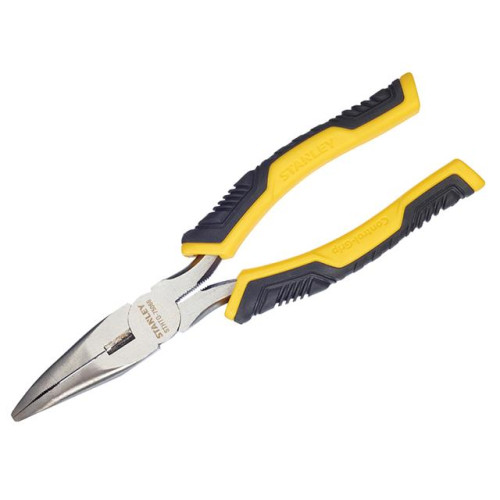 Stanley Long Bent Nose Pliers Control Grip 150mm