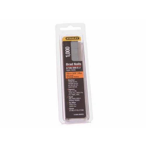 Stanley Brad Nail 15mm (1000) 0-SWKBN062