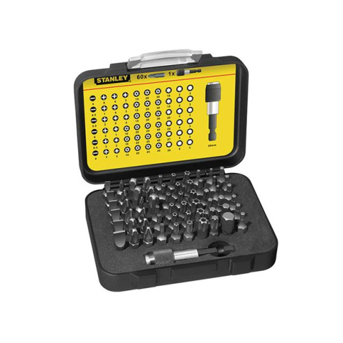 Stanley 61 Piece Bit Set 1/4 in drive