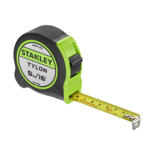 Stanley Hi-Vis Tylon Tape Measure 5m (16ft) (Width 25mm)