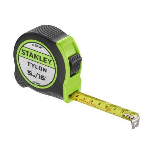 Stanley Hi-Vis Tylon Tape Measure 5m (16ft) (Width 25mm)