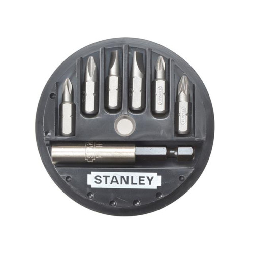 Stanley Insert Bit Set Phillips/Slotted/Pozidriv 7 Piece
