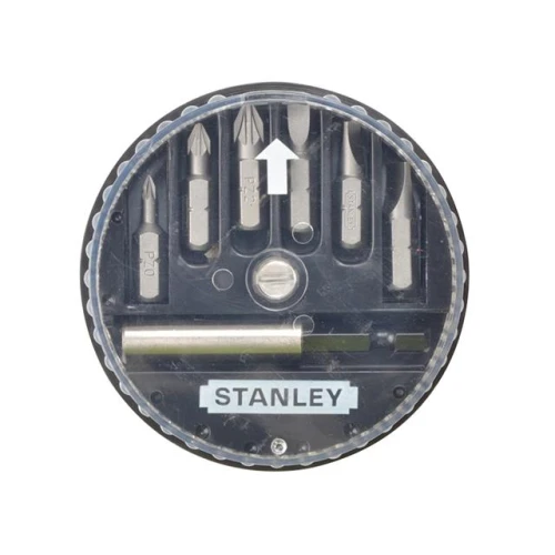 Stanley Insert Bit Set Pozidriv/Slotted 7 Piece