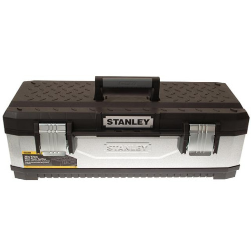 Stanley Galvanised Metal Toolbox 26in