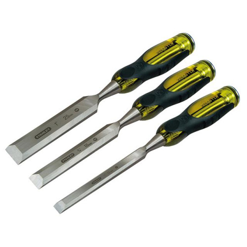 Stanley FatMax Bevel Edge Chisel with Thru Tang 3 Piece Set 12, 18 & 25mm