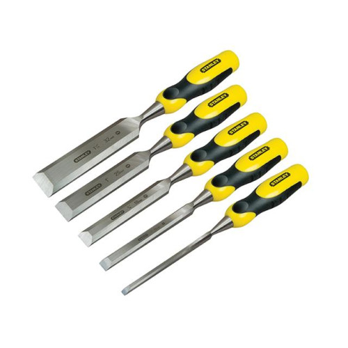 Stanley Dynagrip Bevel Edge Chisel with Strike Cap Set (5) 6, 12, 18, 25 & 32mm