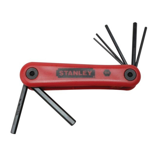 Stanley Hexagon Key Folding Set of 7 Metric (1.5-6mm)