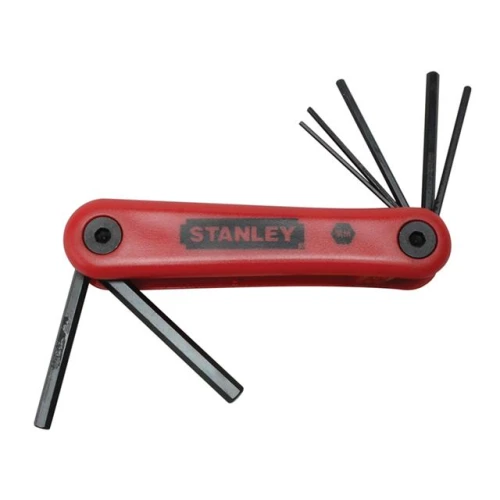 Stanley Hexagon Key Folding Set of 7 Metric (1.5-6mm)