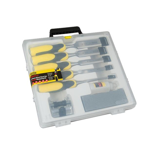 Stanley Dynagrip Chisel + Strike Cap 5 Piece Set + Access