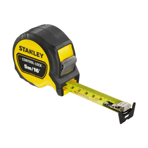 Stanley CONTROL-LOCKâ„¢ Pocket Tape 5m/16ft (Width 25mm)