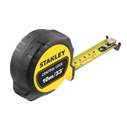 Stanley CONTROL-LOCKâ„¢ Pocket Tape 10m/33ft (Width 25mm)