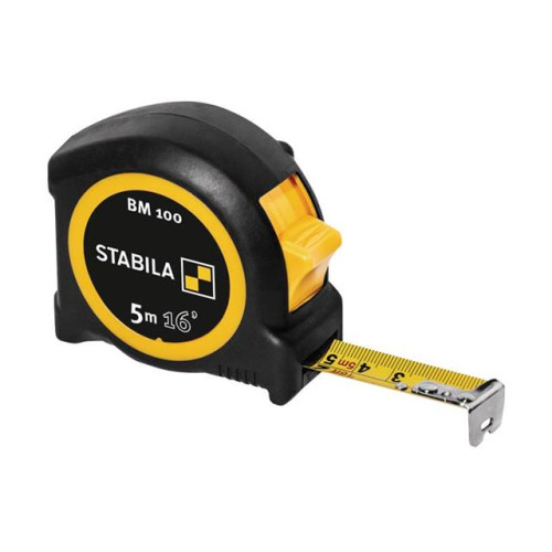 Stabila BM 100 Compact Pocket Tape 5m/16ft (Width 19mm)