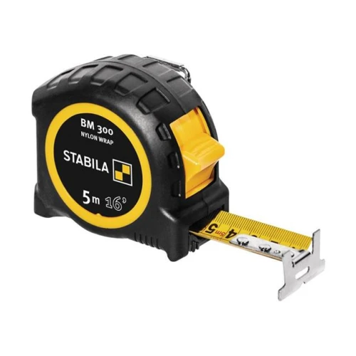 Stabila BM 300 Robust Pocket Tape 5m/16ft (Width 27mm)