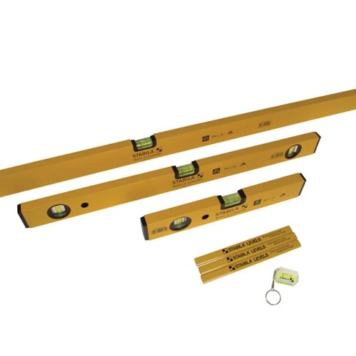 70-2 Double Plumb Spirit Level Pack 30cm, 60cm & 180cm
