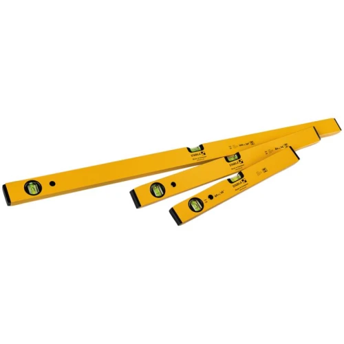 Stabila 70 Single Plumb Box Section Spirit Level Pack 40cm 60cm & 100cm